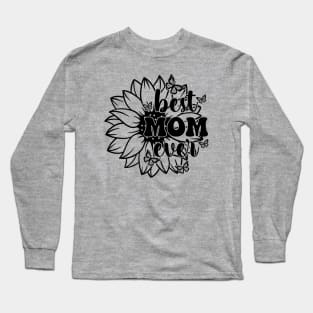 Best MOM ever Sunflower Vintage Mother's Day Long Sleeve T-Shirt